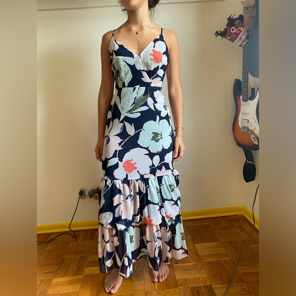 Flowy Banana Republic floral dress